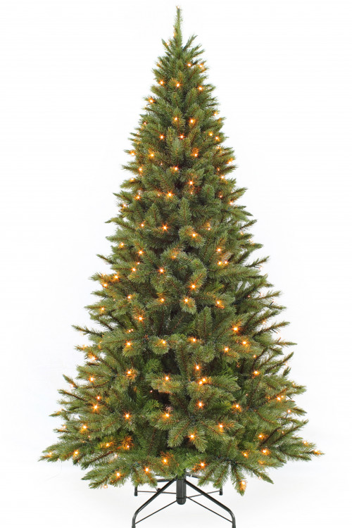 Ель Лесная Красавица стройная 215 см., 256 LED ламп, леска+пвх, Triumph Tree (73899)