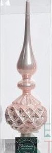 Макушка на елочку Белладжио 30 см, розовый бутон, стекло, KAEMINGK (173309/2)