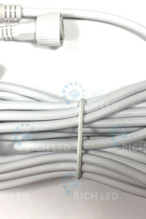 Удлинитель универсальный 5 pin 5 м., для сеток и водопадов 3*2, белый цвет, Rich LED (RL-EC5-5-W)
