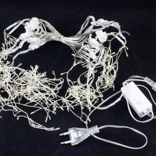 Светодиодная бахрома Роса 2.5*0.9 м., 220V, 324 теплых белых LED лампы, соединяемая, Winner Light (ww.02.04.324)  в Санкт-Петербурге