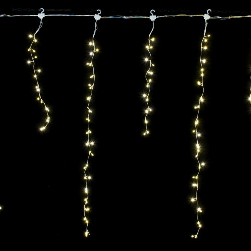 Светодиодная бахрома Роса 2.5*0.9 м., 220V, 324 теплых белых LED лампы, соединяемая, Winner Light (ww.02.04.324)  в Санкт-Петербурге