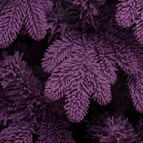 Искусственная фиолетовая елка Таврида заснеженная 240 см., литая хвоя+пвх, ЕлкиТорг (162240)