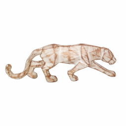Символ года Тигр полигональный 9*25*5 см., белый-медные полосы, ЕлкиТорг (11052)