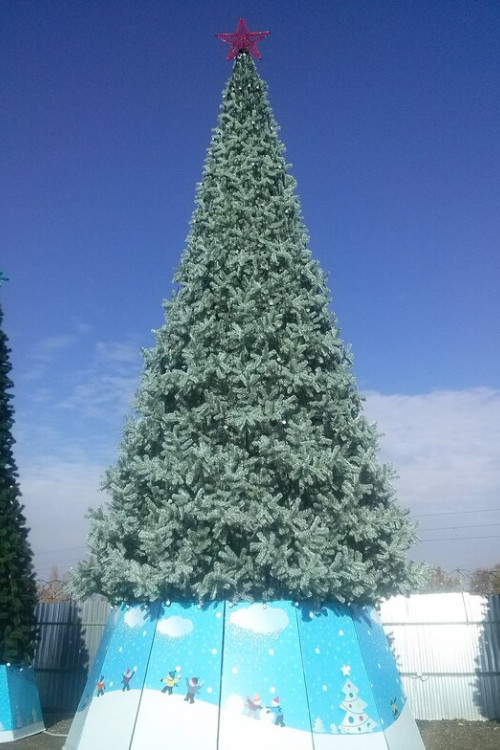Уличная искусственная елка Альпийская изумрудная 13 м., ствольная, ПВХ, Green Trees (GT13APVCBL)