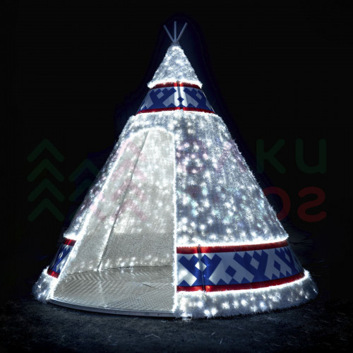 Светодиодная фигура из мишуры Чум 3.5 м., Conso (3DGR212)
