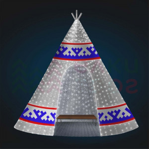 Светодиодная фигура из мишуры Чум 3.5 м., Conso (3DGR212)