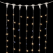 Светодиодный занавес 2*3 м., 600 теплых белых LED ламп, мерцание, прозрачный провод ПВХ, LTC (PCL602BLW-10-2WW)