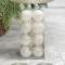 Набор пластиковых шаров Милена 40 мм., белый, 16 шт., Christmas De Luxe (87046)