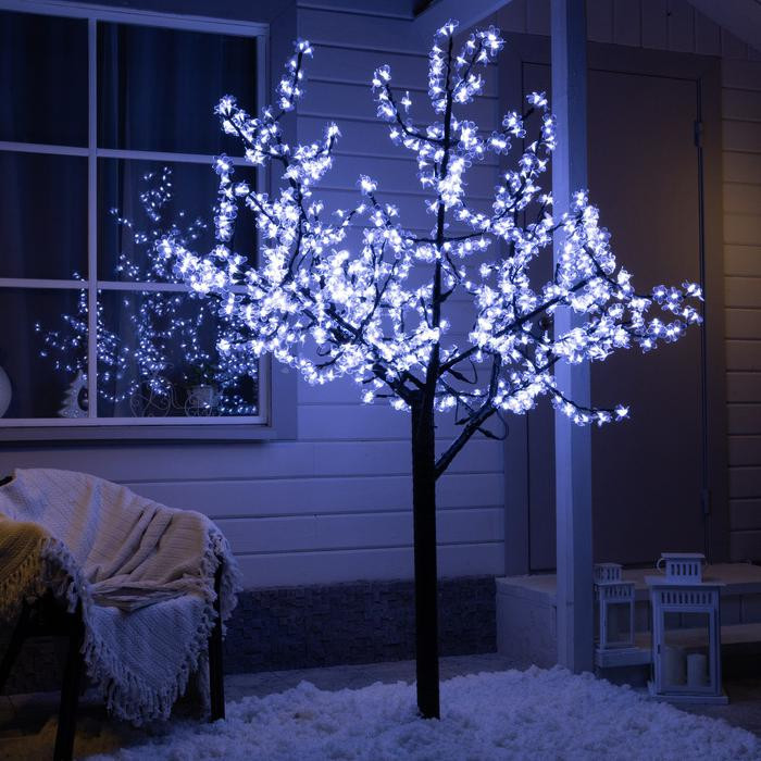 Светодиодное дерево Баугиния 2 м., 864 холодных LED, пост.свечение, 220 В, Luazon Lighting (2317276) в Белгороде