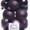 Набор пластиковых шаров Стиль mix, фиолетовый, 30 шт, Kaemingk (023055) 