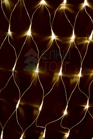 Светодиодная сетка с контроллером 2*2 м., 256 теплых белых LED ламп, прозрачный ПВХ, Beauty Led (NTL256C-10-2WW)