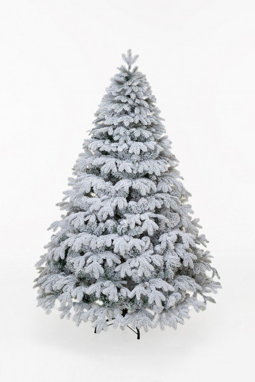Искусственная елка Камчатская заснеженная 210 см., литая хвоя+пвх, ЕлкиТорг (143210)