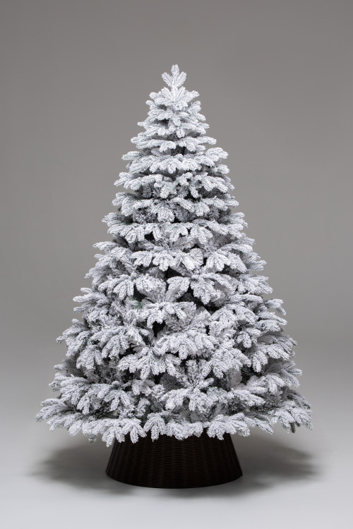 Искусственная елка Камчатская заснеженная 210 см., литая хвоя+пвх, ЕлкиТорг (143210)