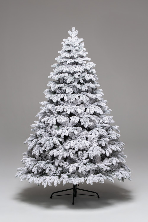 Искусственная елка Камчатская заснеженная 210 см., литая хвоя+пвх, ЕлкиТорг (143210)