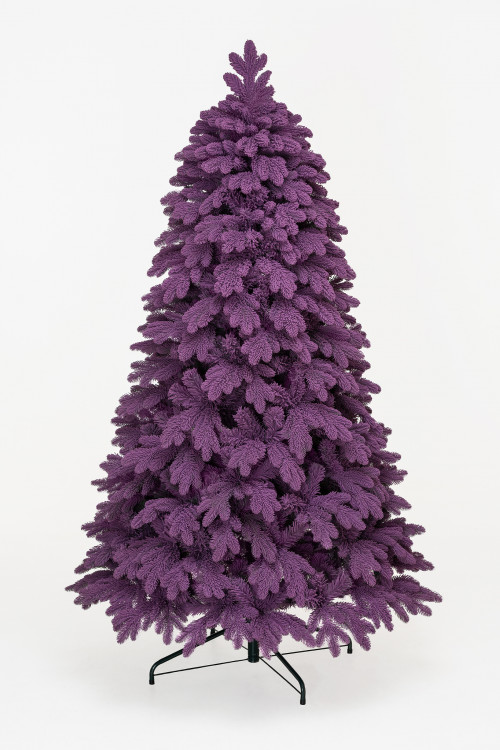 Искусственная фиолетовая елка Таврида заснеженная 270 см., литая хвоя+пвх, ЕлкиТорг (162270)