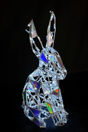 Светодиодная фигура Зайчик полигональный 100 см., Сад Радости (SR187) 