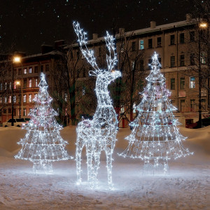 Комплект светодиодных фигур Олень в лесу 3 шт., Conso (OL153)