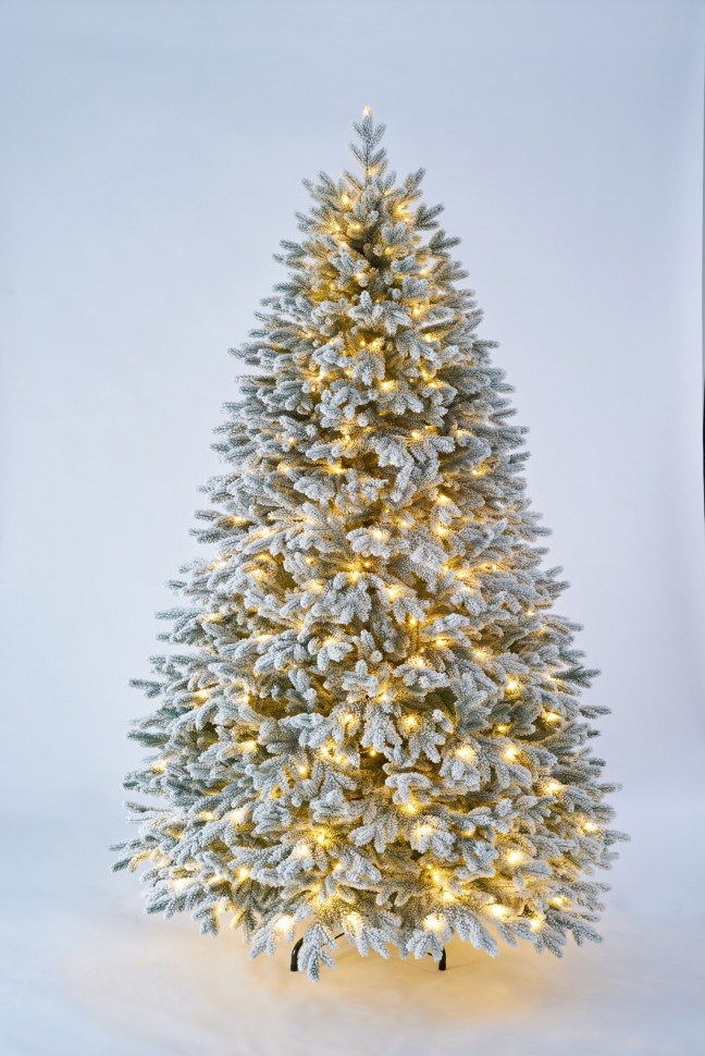 Искусственная ель Версальская заснеженная 210 см., 460 тепл.бел. ламп, Max Christmas (ЕСВЗЛ21)