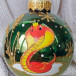 КУ-80-244018 Стеклянный шар Змея королева 80 мм., Коломеев