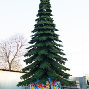 Уличная елка Таежная Премиум зеленая 15 м., ствольная, ПВХ, Green Trees (GT15TAPVC)