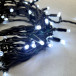 Гирлянда Нить 10 м., холодный белый, 220В, 75 LED, Провод Черный Каучук, IP65, LTC (LL75-1-2W) 