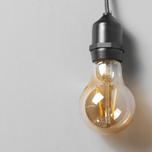 Лампа Филаментная Классика A60 220В, цоколь E27, 1Вт, Тепло-белая, 2200К, LTC (FLB27-1W-2WW)