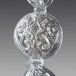 Украшение &quot;Конфета&quot; цвет серебро 12,7 см, (160708)