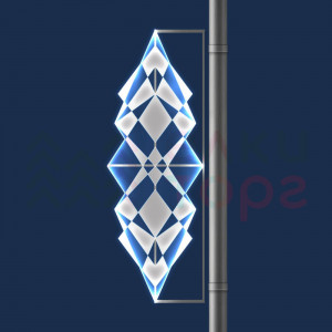 Светодиодная консоль из поликарбоната Кристальная 63*171 см., 220В, Conso (KPF-016-L001)