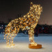 Светодиодная фигура Волк золотой Premium 1,9 м., Conso (OL337)