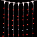 Светодиодный занавес 2*3 м., 600 красных LED ламп, мерцание, прозрачный провод ПВХ, LTC (PCL602BLW-10-2R) в Санкт-Петербурге
