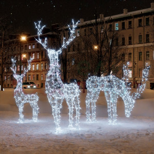 Комплект светодиодных фигур Семья Оленей 3 шт., Conso (OL150)