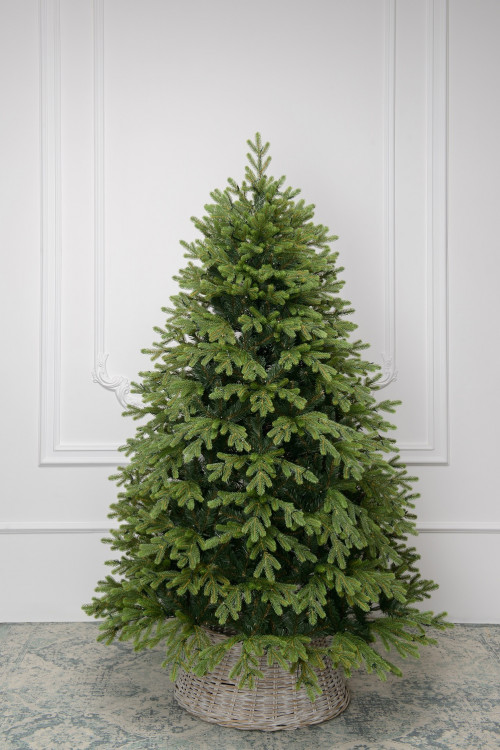 Искусственная елка Рождественская 210 см., 500 теплых-белых Led ламп, литая+пвх, ЕлкиТорг (204210)