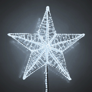 Макушка Кремлевская 100 см. для елей высотой от 6 до 12 м., белая, Green Trees (krem-100white)