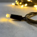 Гирлянда Нить 10 м., теплый белый, 220В, 75 LED, Провод Черный Каучук, IP65, LTC (LL75-1-2WW) 