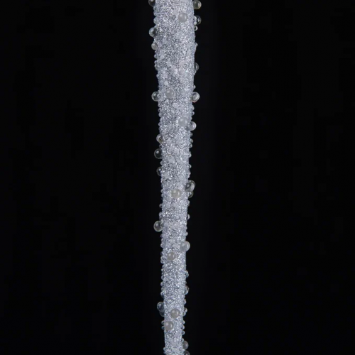 Сосулька Хрустальная капель 11 см., серебро, Christmas De Luxe (88891)