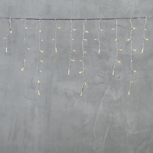 Светодиодная бахрома 3*0,5 м., 150 желтых LED ламп, силиконовый прозрачный провод, Beauty Led (ECC150-10-2Y)
