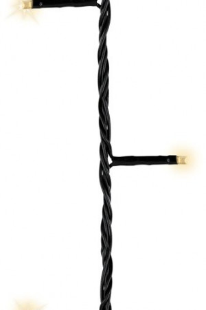 Светодиодная гирлянда с контроллером 9 м, 220V., 120 теплых белых LED ламп, черный ПВХ, Kaemingk (494164)