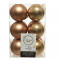 Набор пластиковых шаров Дивный 60 мм., медово-золотой, 12 шт., Kaemingk (021835)