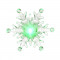 Фигурка Снежинка светодиодная 9.5*9.5 см., на присоске, Vegas (55055)