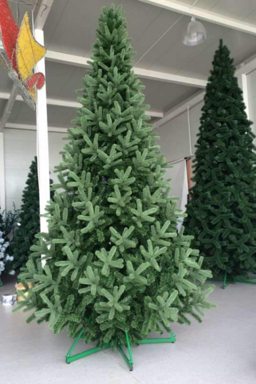 Интерьерная искусственная елка Европейская Премиум 5 м., ствольная, Литая хвоя+ПВХ, Green Trees (GT5EVR)