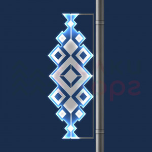 Светодиодная консоль из поликарбоната Ромбы 66*182 см., 220В, Conso (KPF-017-L001)