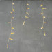 Светодиодная бахрома с колпачком 4,9*0,5 м., 189 теплых белых LED ламп, прозрачный провод ПВХ, IP65, Beauty Led (PIL189CAP-10-2WW) в Санкт-Петербурге