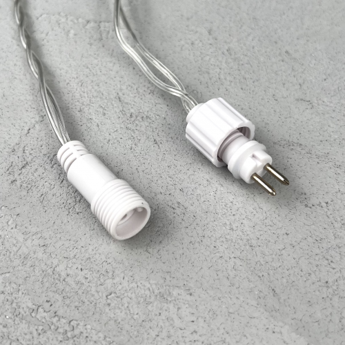 Светодиодная нить 10 м. с колпачком 24 В, 100 LED, розовая, прозрачный провод ПВХ, LTC (PST100CAP-10-1P)