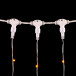Светодиодный занавес 2*3 м., 600 желтых LED ламп, мерцание, прозрачный провод ПВХ, LTC (PCL602BLW-10-2Y)