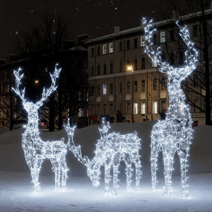 Комплект светодиодных фигур Семья Оленей 3 шт., Conso (OL338)
