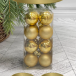 Набор пластиковых шаров Милена 40 мм., золото, 16 шт., Christmas DeLuxe (87040) в Санкт-Петербурге