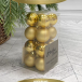Набор пластиковых шаров Милена 40 мм., золото, 16 шт., Christmas DeLuxe (87040) в Санкт-Петербурге