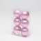Набор пластиковых шаров Анет 80 мм., розовый перламутр, 6 шт., ЕлкиТорг (150319)