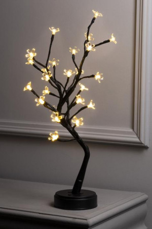 Куст Цветы 45 см., 24 теплых LED, пост.свечение, батарейки ААх3, USB, Luazon Lighting  (7943795)