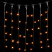 Светодиодный занавес 2*1 м., 200 желтых LED ламп, черный провод ПВХ, LTC (PCL202-11-2Y)